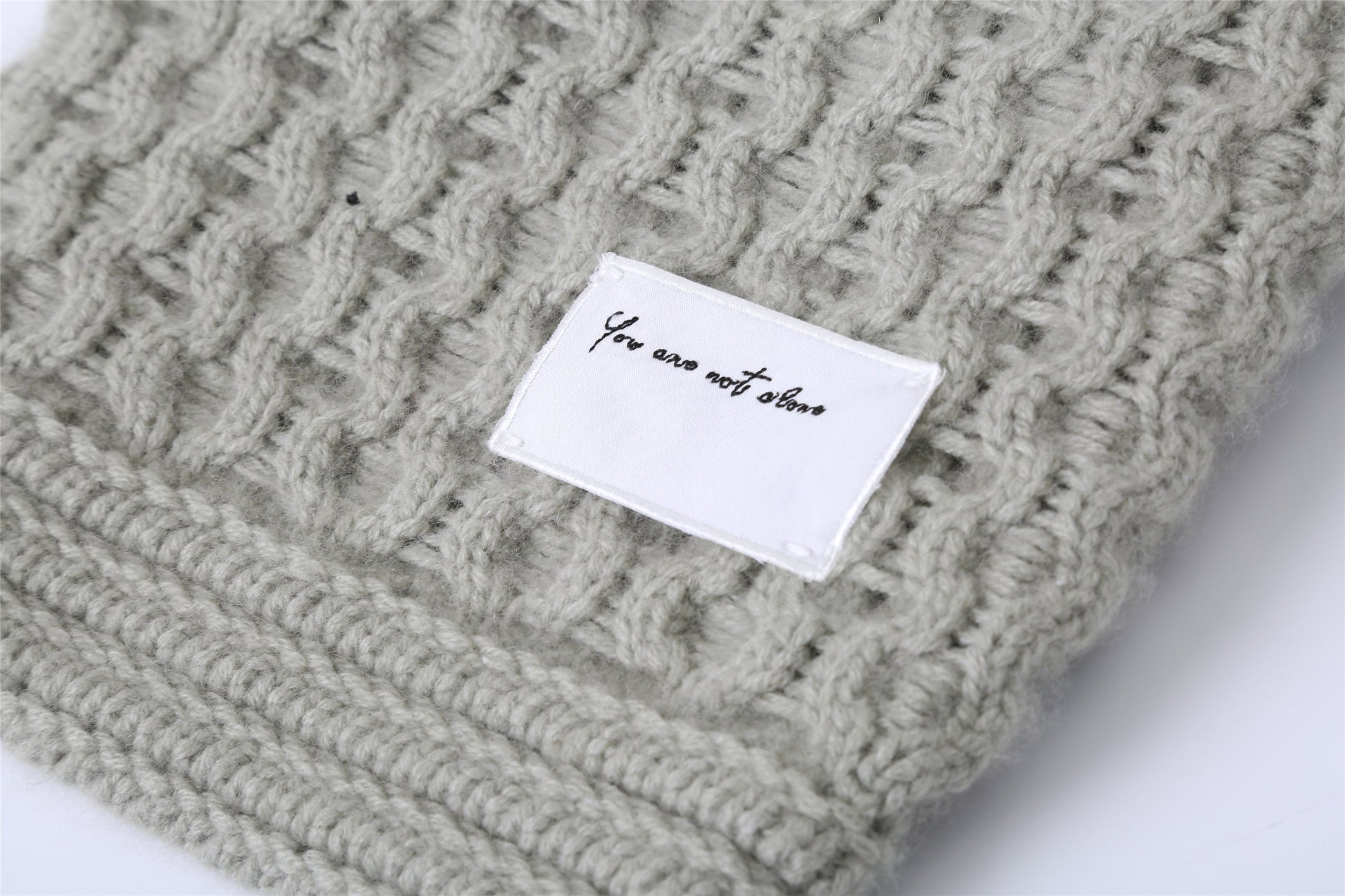 You Are Not Alone Cashmere Wool Knit Jumper