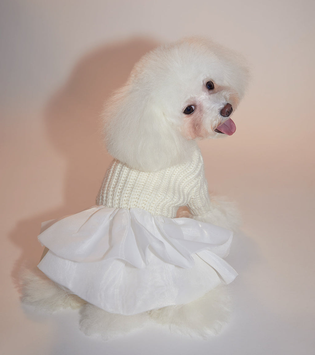 Knitwear Jumper with Skirt Base