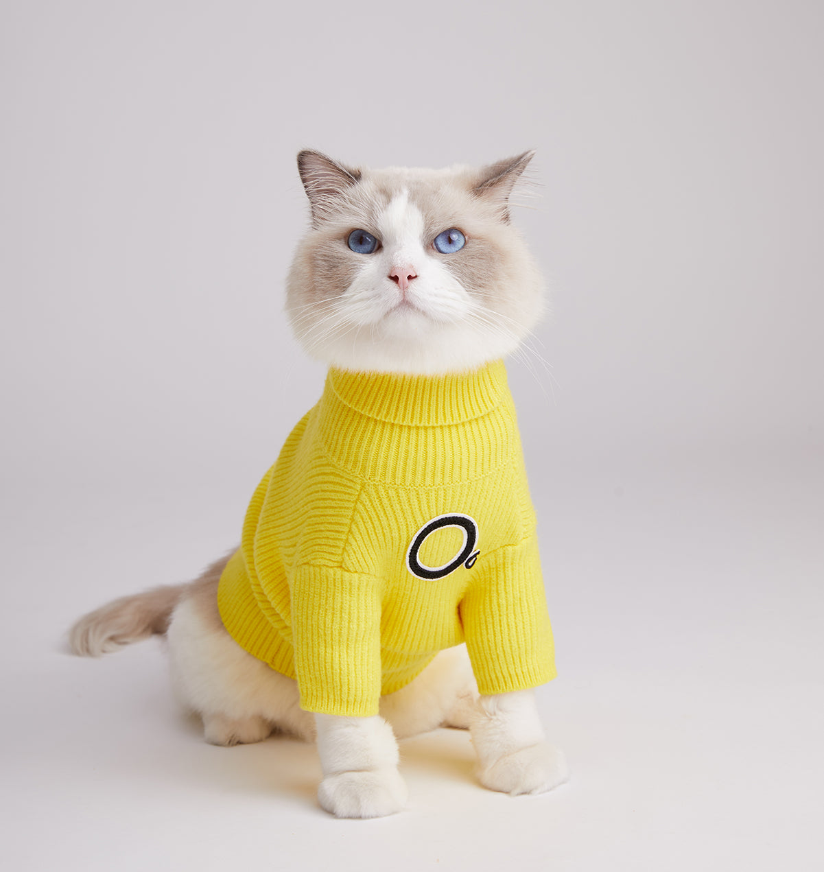 OG Turtleneck Striped Jumper in Yellow