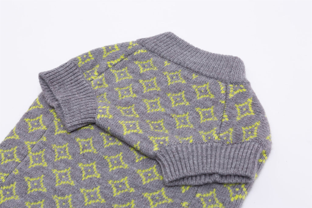 Rhombic Jacquard Sleeveless Jumper