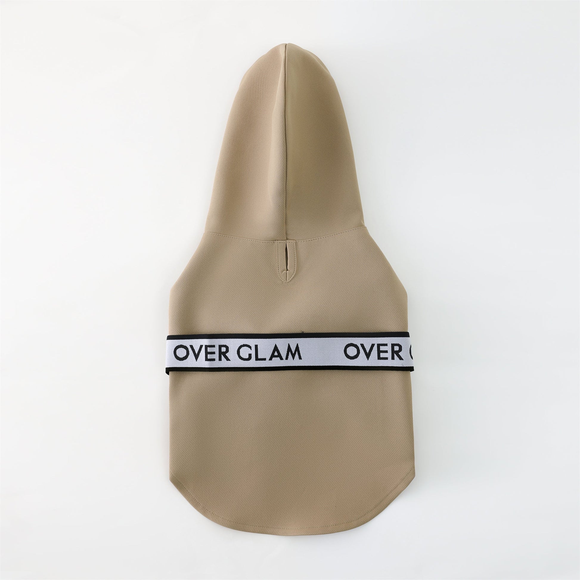 Khaki Ribbon Thin Coat with Harness Loop