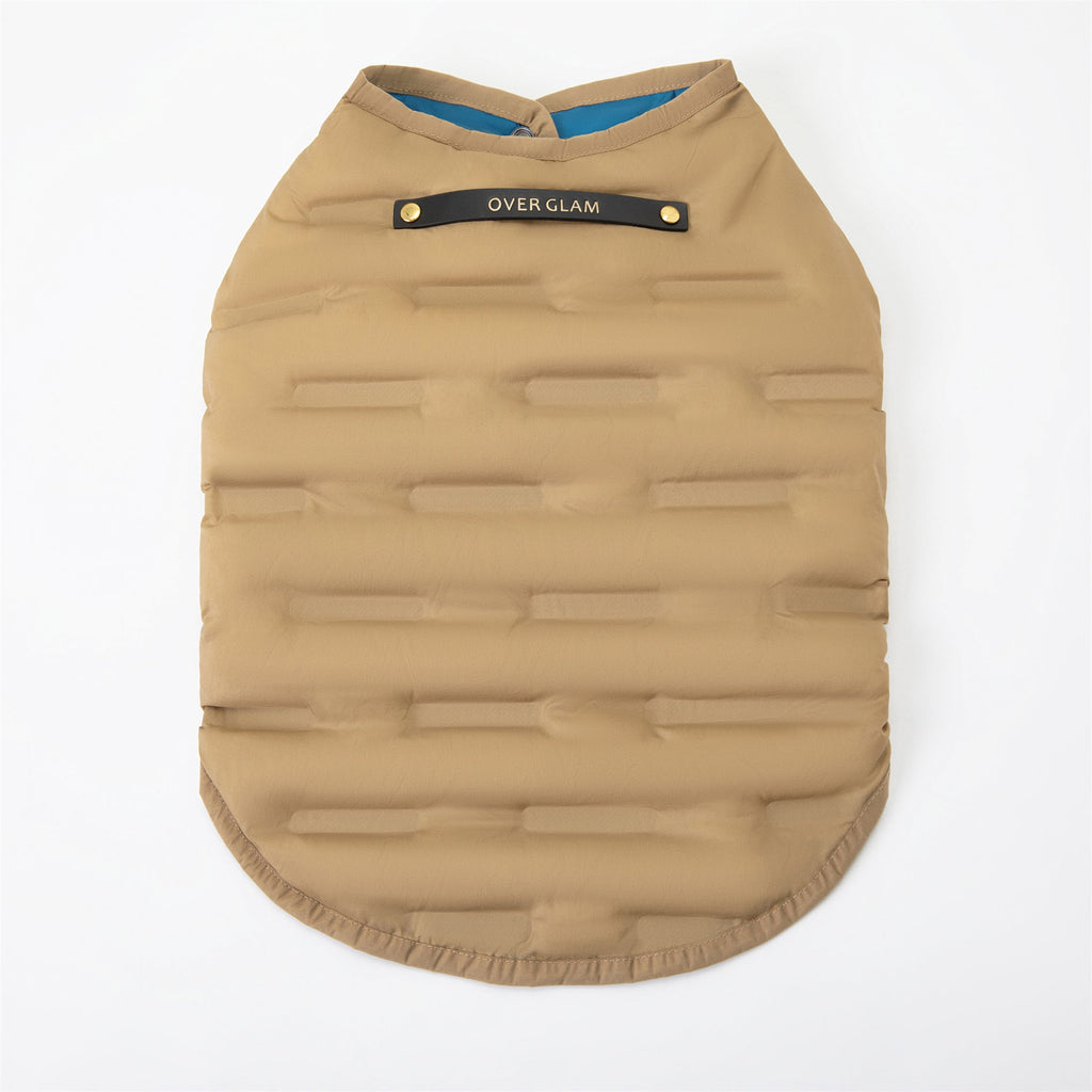 Sleeveless Button Up Puffer Jacket