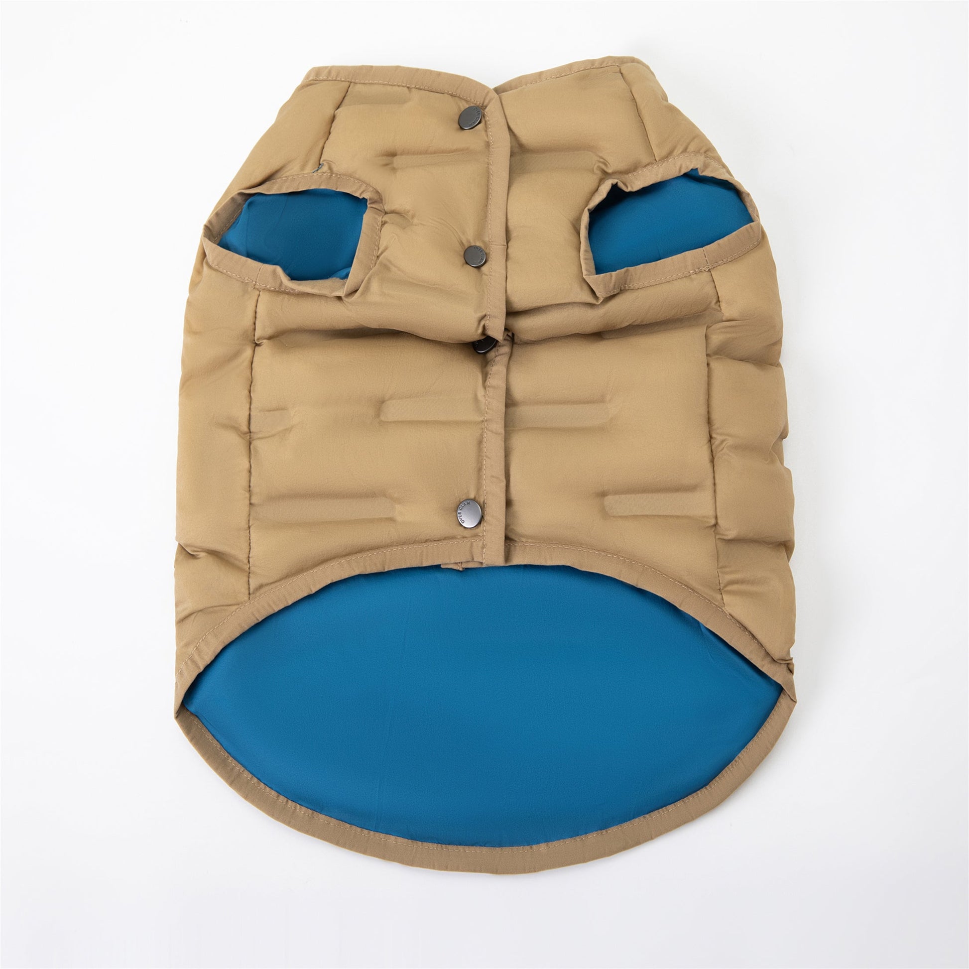 Sleeveless Button Up Puffer Jacket