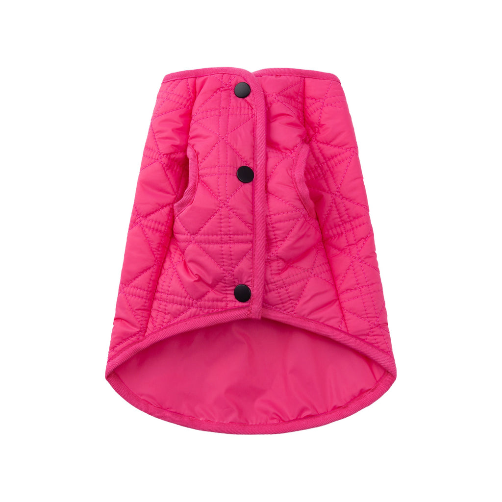 Sleeveless Diamond Lattice Jacket