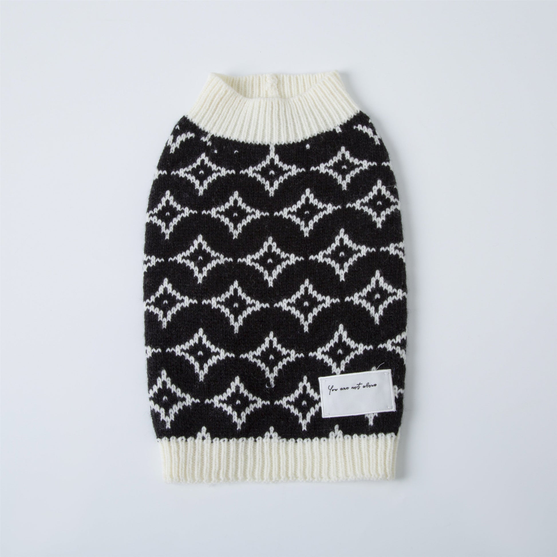 You Are Not Alone Sleeveless Jumper with Floral Pattern