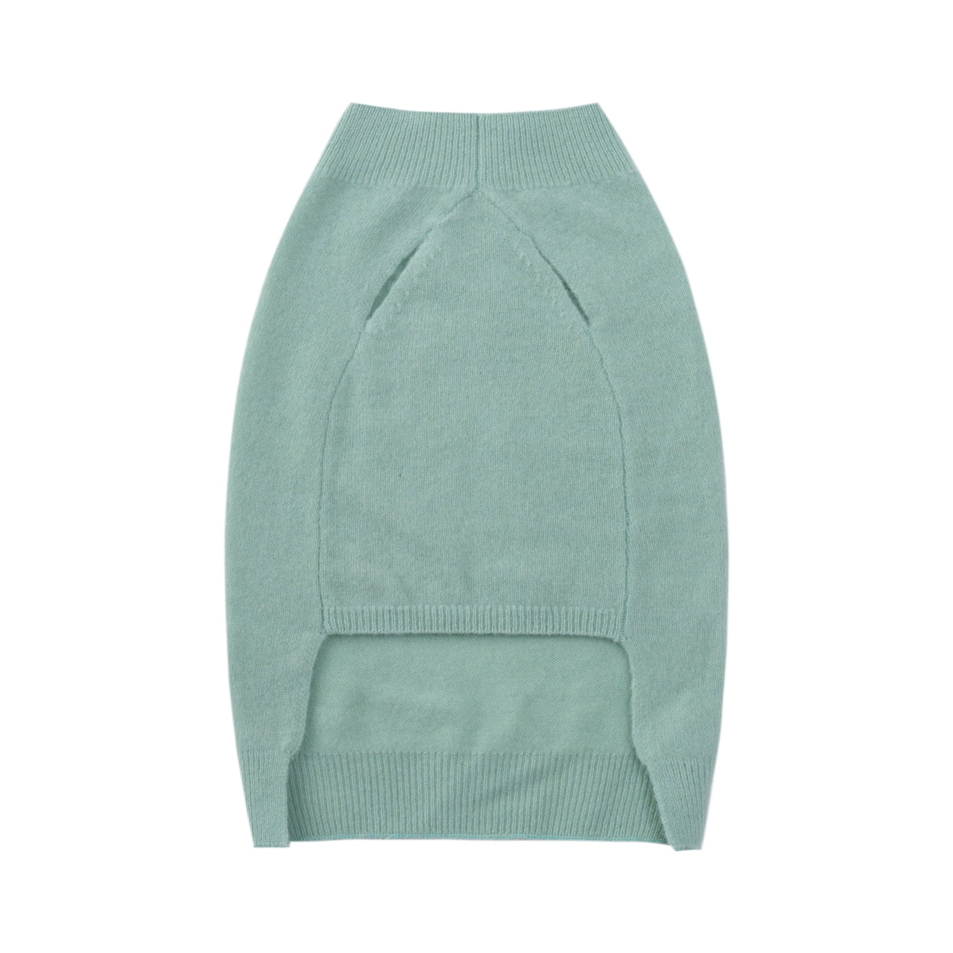 Sleeveless Wool Jumper with Golden Metal Logo