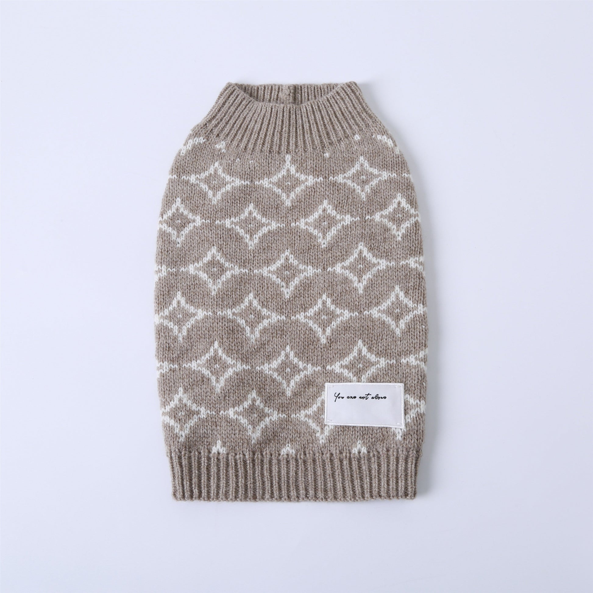 You Are Not Alone Sleeveless Jumper with Floral Pattern