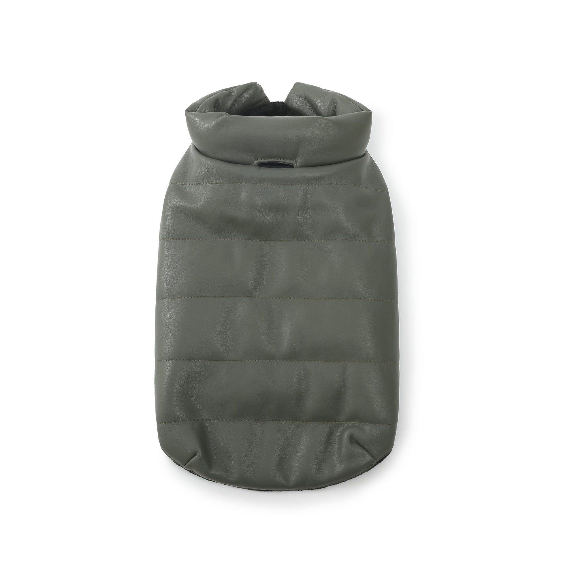 Sleeveless Leather Jacket with Harness Detail