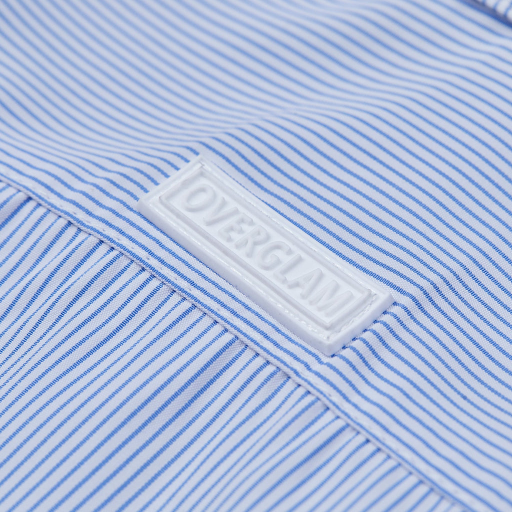 Striped Cotton Shirt in Blue or Pink