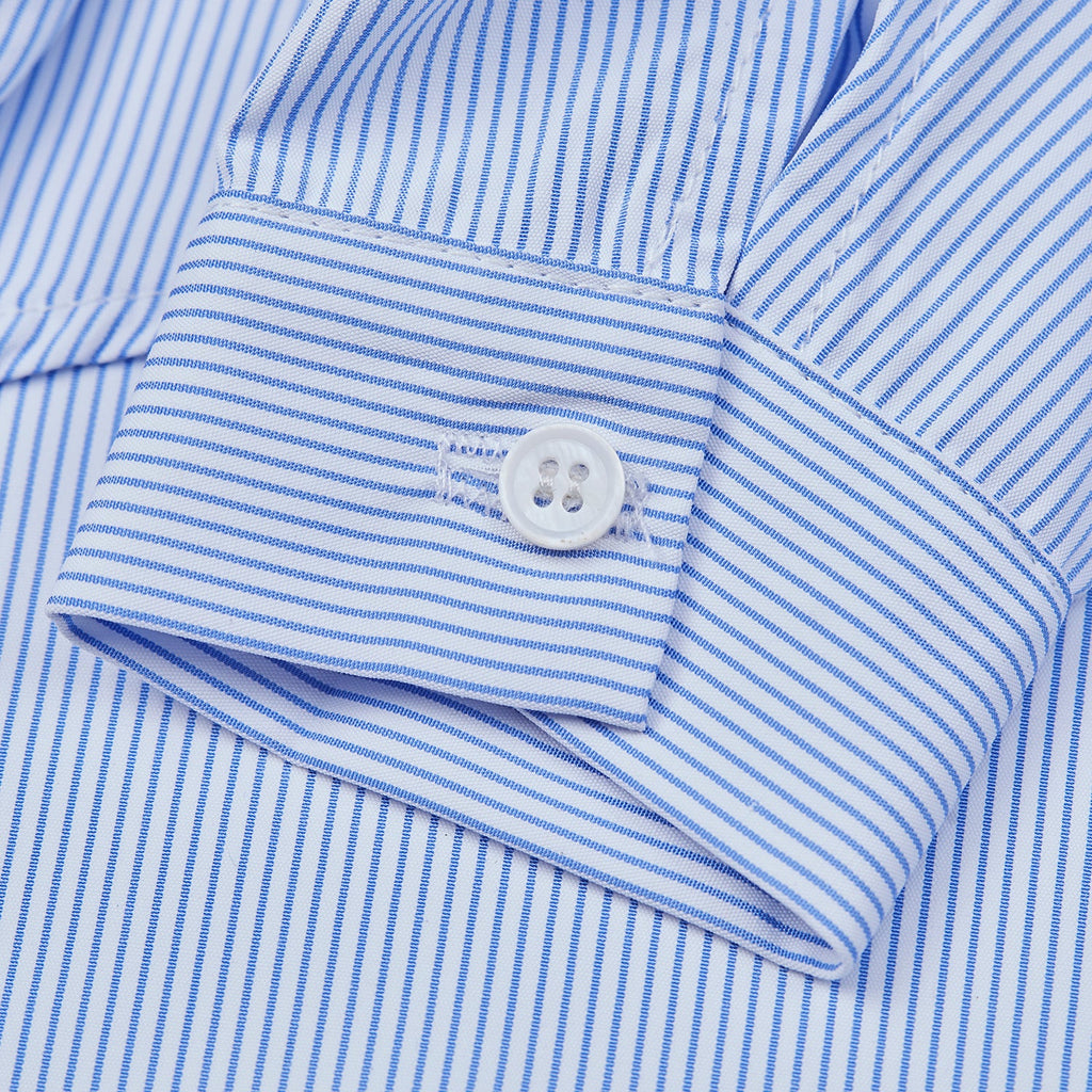 Striped Cotton Shirt in Blue or Pink
