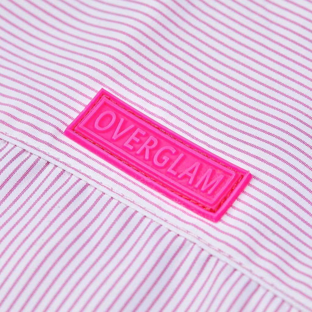 Striped Cotton Shirt in Blue or Pink