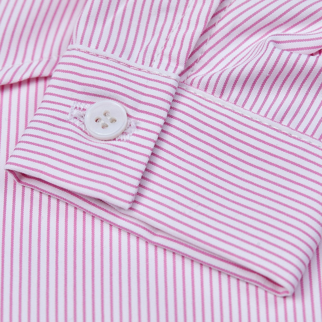 Striped Cotton Shirt in Blue or Pink