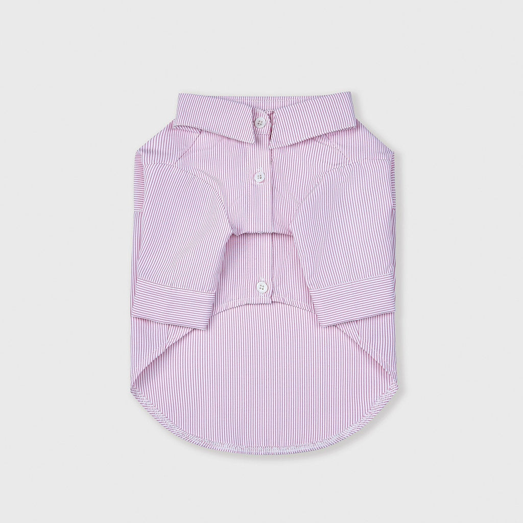 Striped Cotton Shirt in Blue or Pink