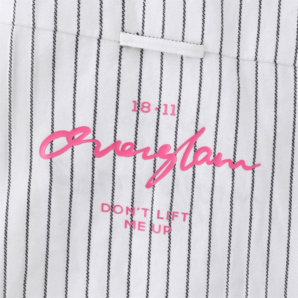 Striped Button Up Shirt in White