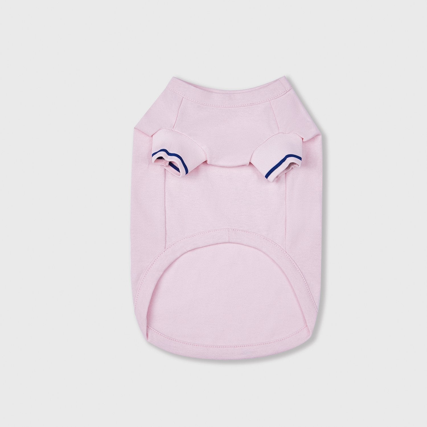 Pink Cotton T-Shirt with Blue Text