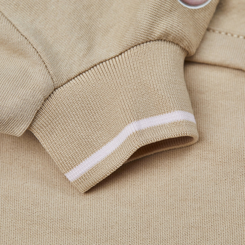 Apricot T-Shirt with Bowls Pattern