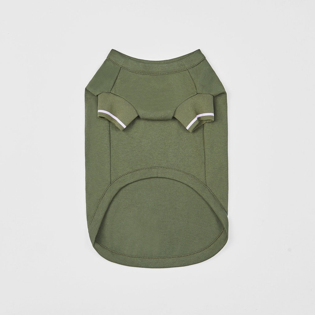 Green Cotton T-Shirt with Overglam Logo Pattern