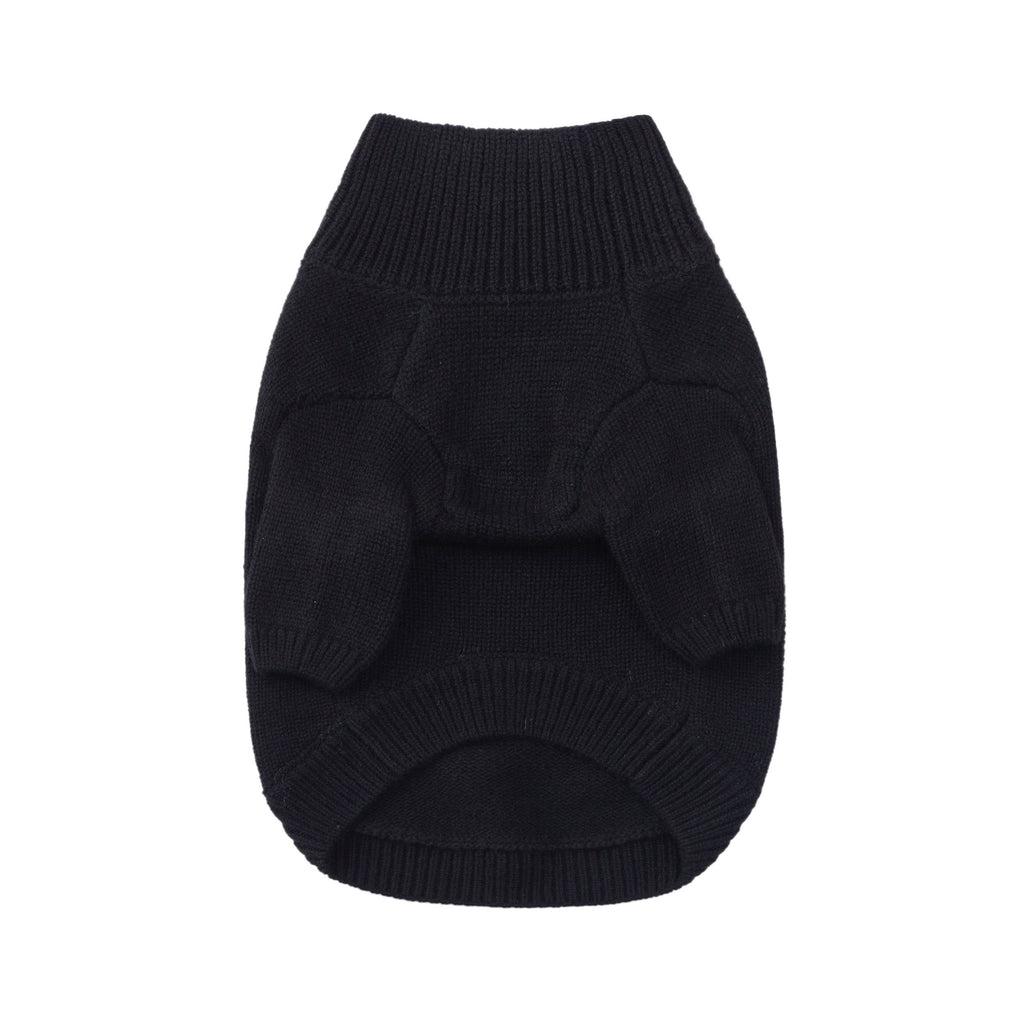 Turtleneck Long Sleeve Jumper with Embroidered Bird