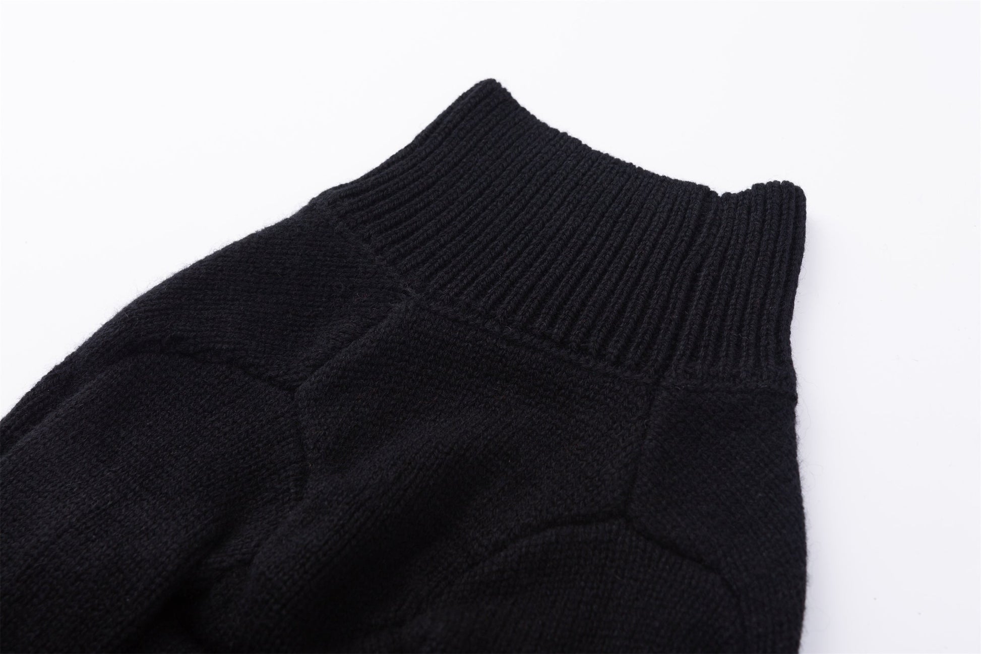 Turtleneck Long Sleeve Jumper with Embroidered Bird