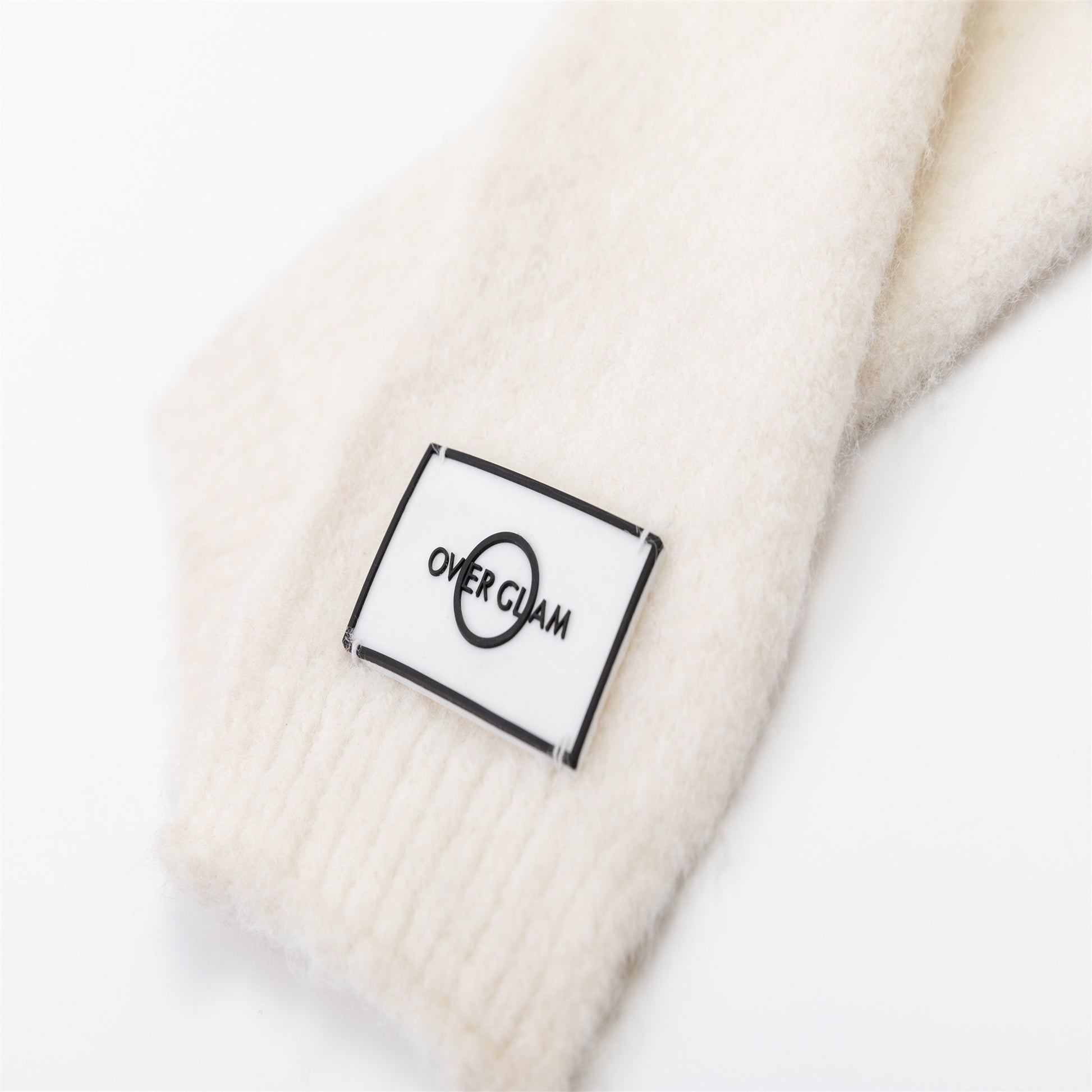 White Woolen Pet Scarf