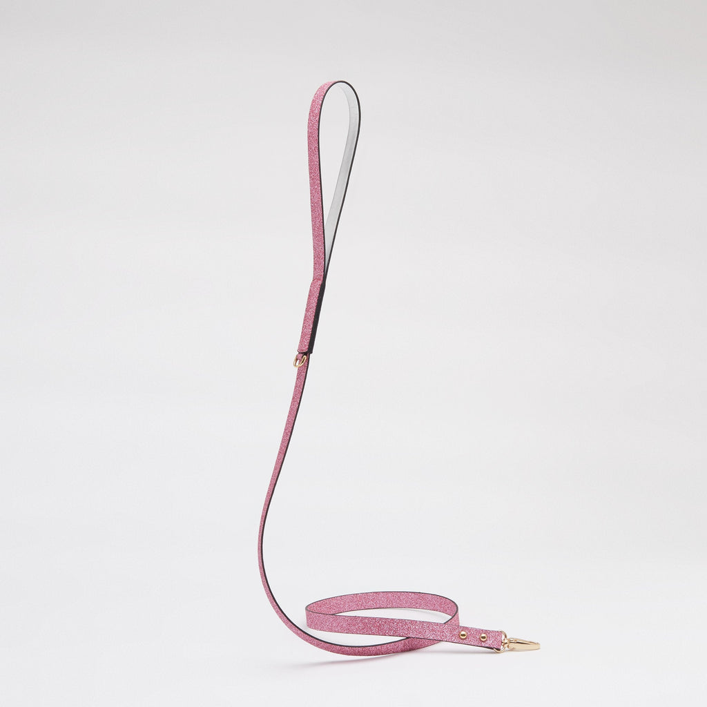 Glitter Lead in Shiny Silver or Studded Rose