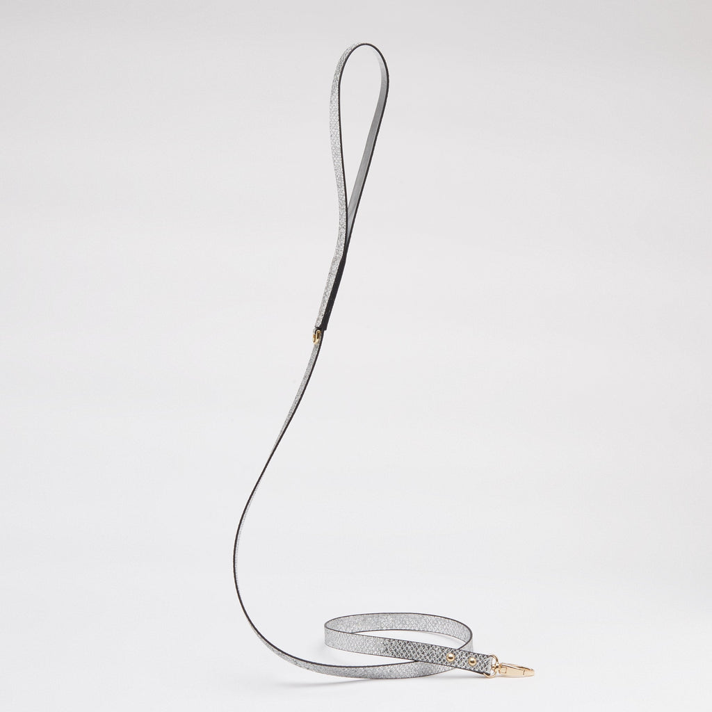 Glitter Lead in Shiny Silver or Studded Rose