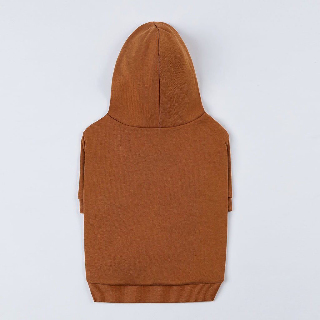 A Print Hoodie in Baby Blue or Brown