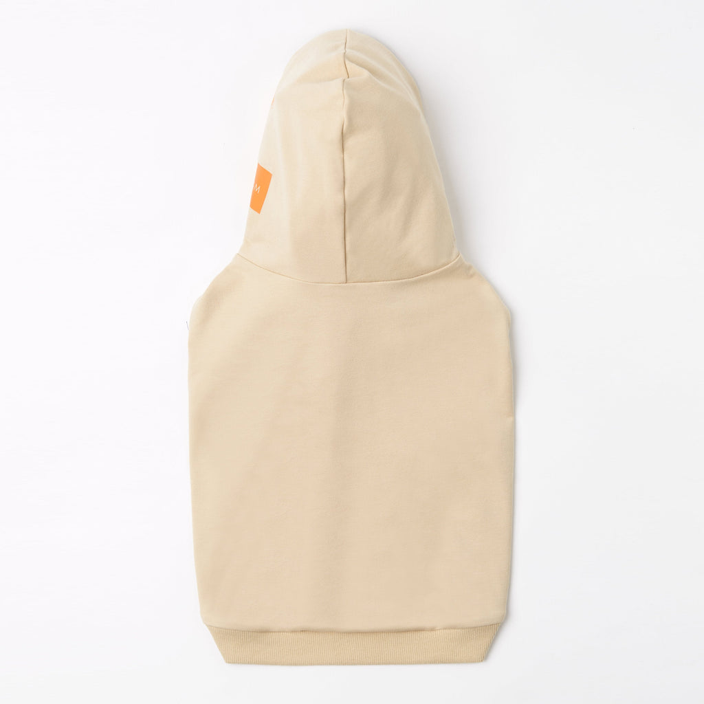 Don't Mess Me Up Hoodie White and Apricot