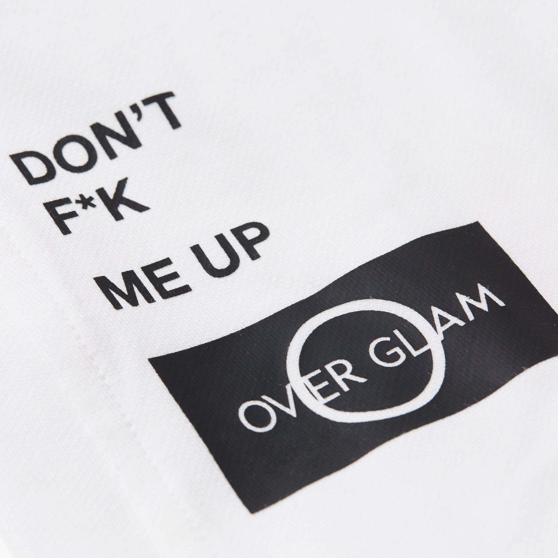 Don't Mess Me Up Hoodie White and Apricot