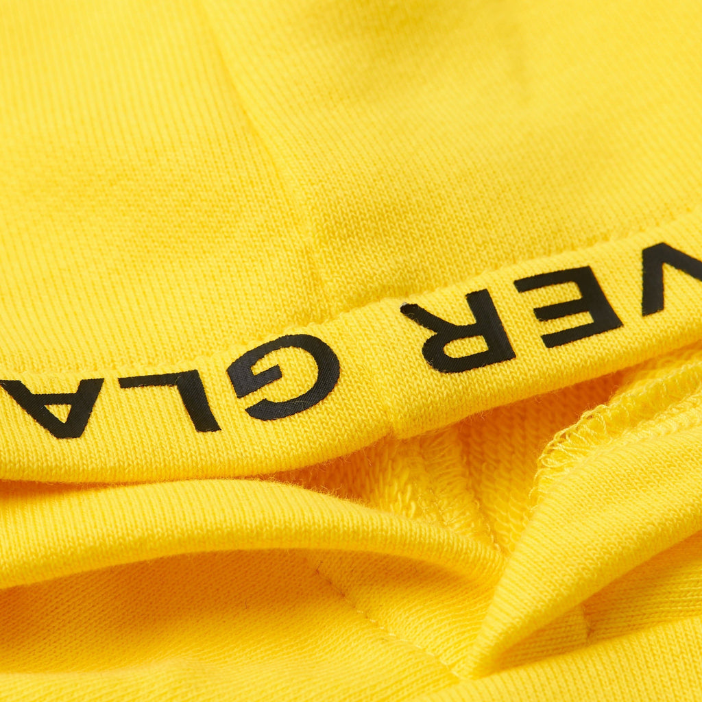 Overglam Print Hoodie in Black and Yellow