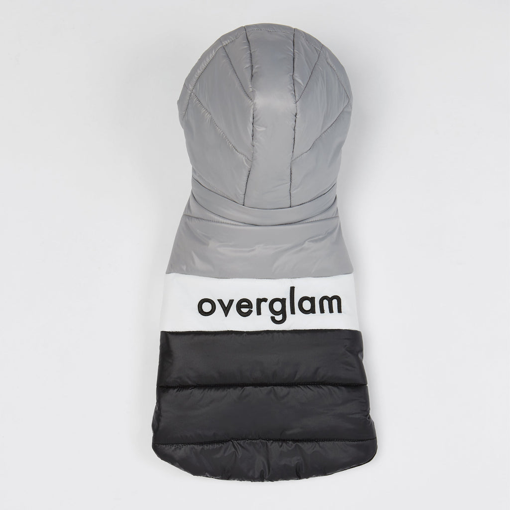 Sleeveless Puffer Jacket with Hood in Grey