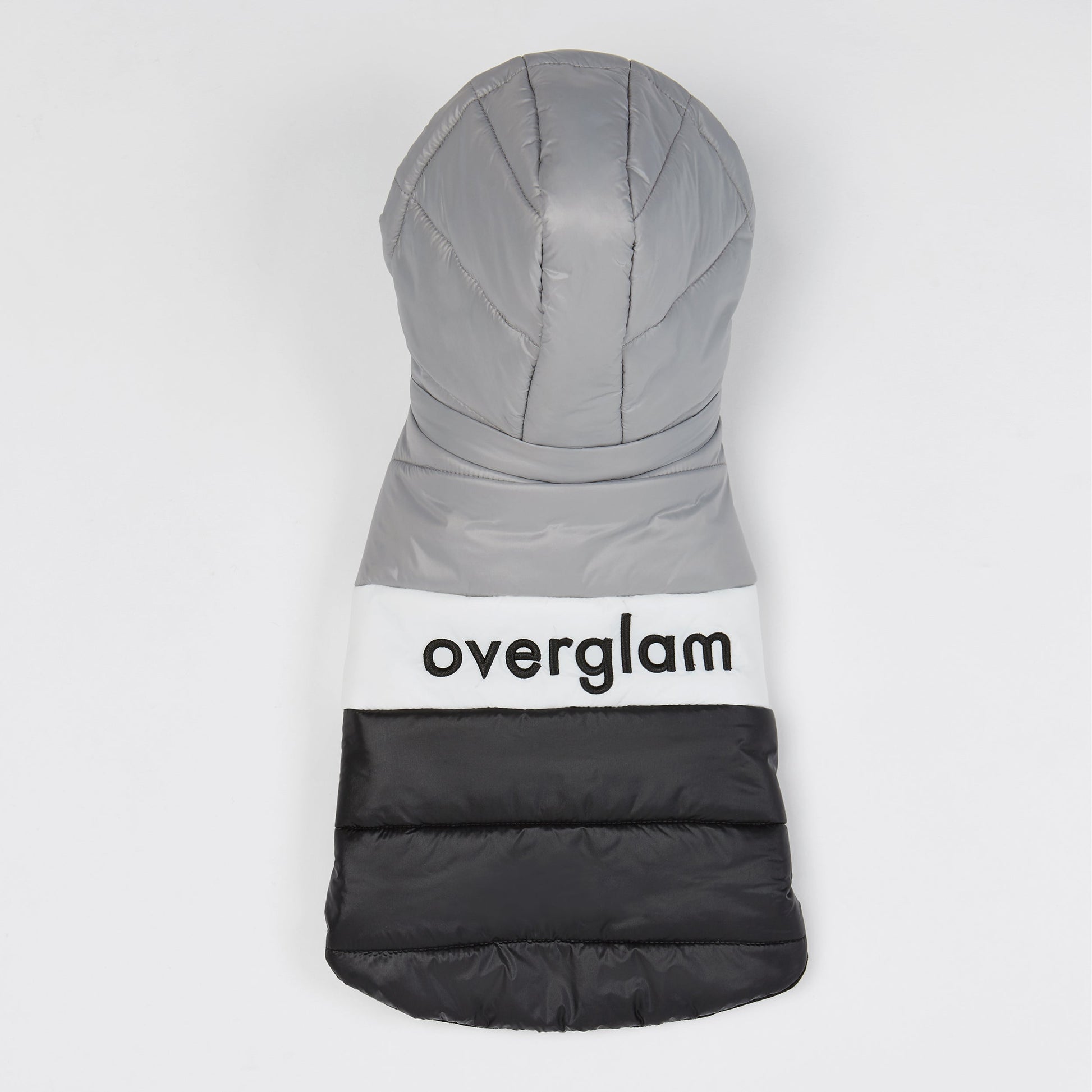 Sleeveless Puffer Jacket with Hood in Grey