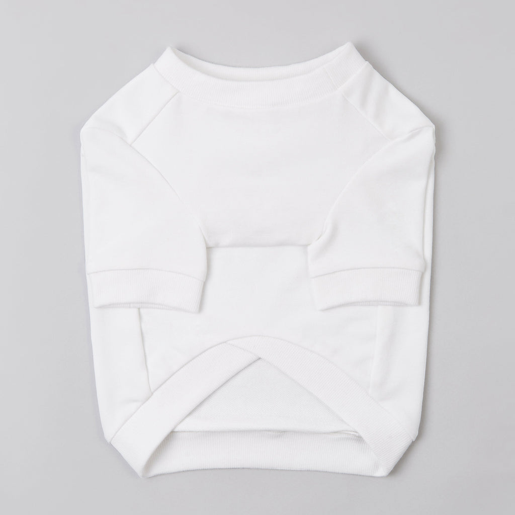 Naked Embroidered Sweatshirt in White and Apricot