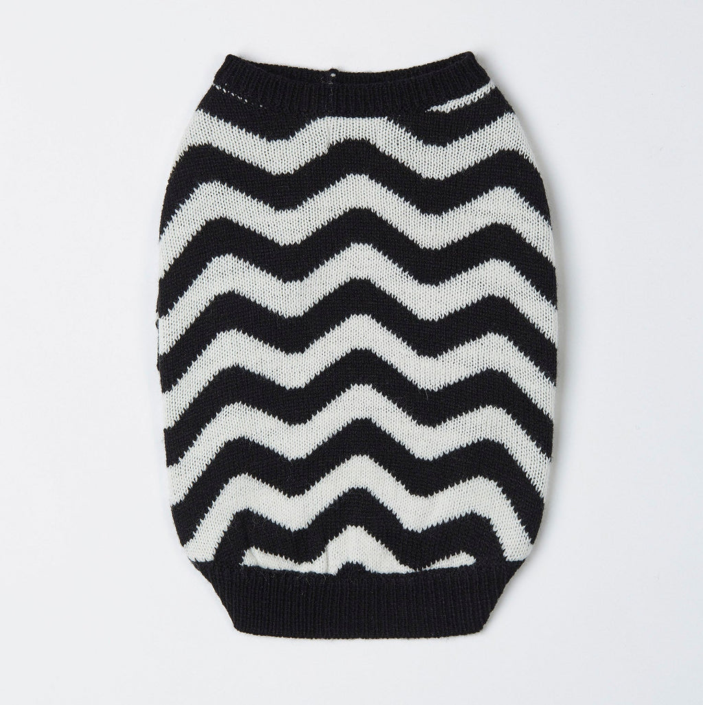 Zig Zag Jumper in Red and Black