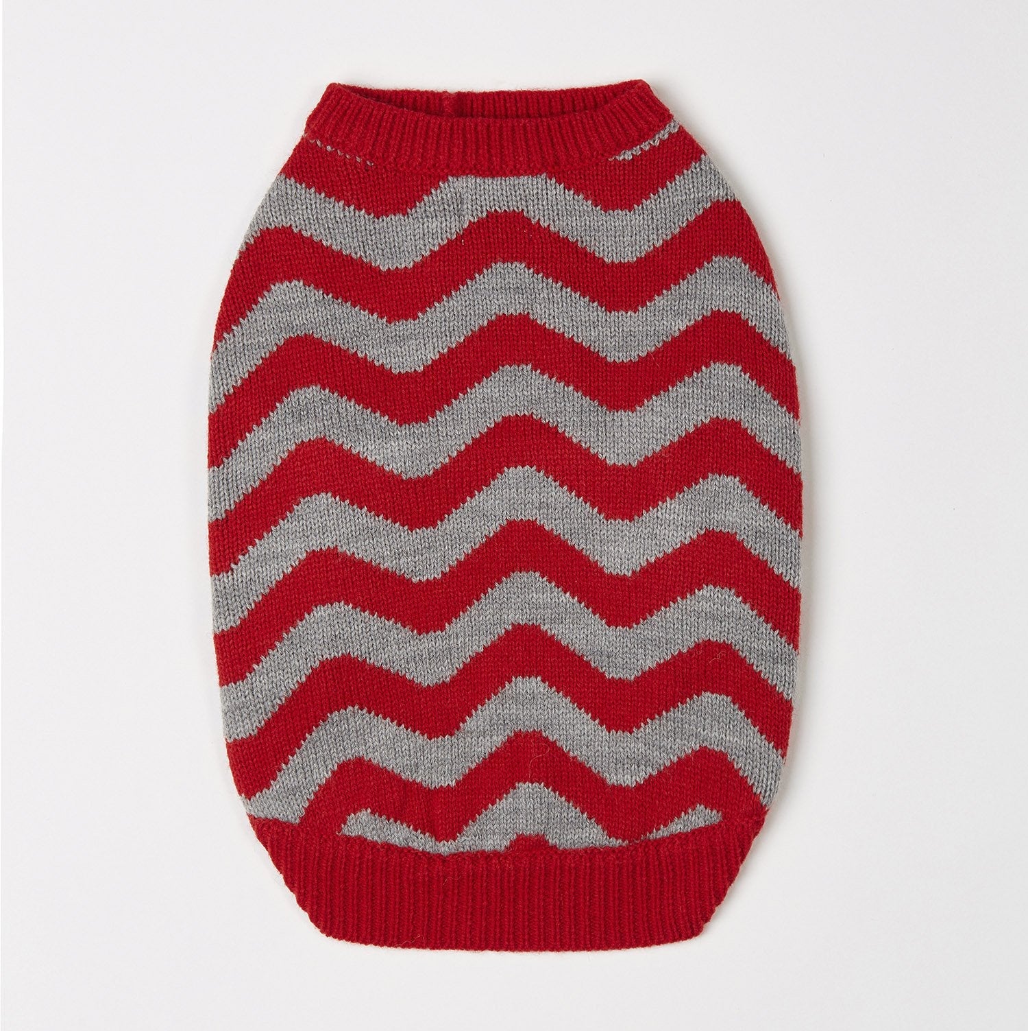 Zig Zag Jumper in Red and Black