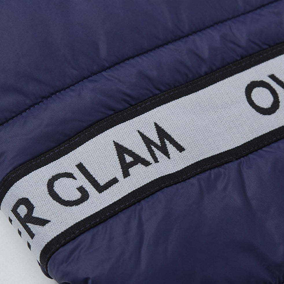 Navy Zip Up Puffer Jacket
