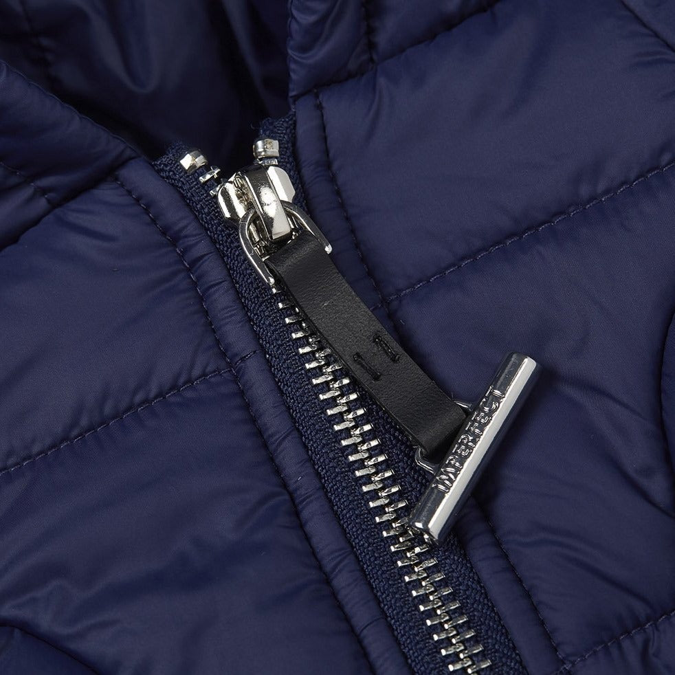 Navy Zip Up Puffer Jacket