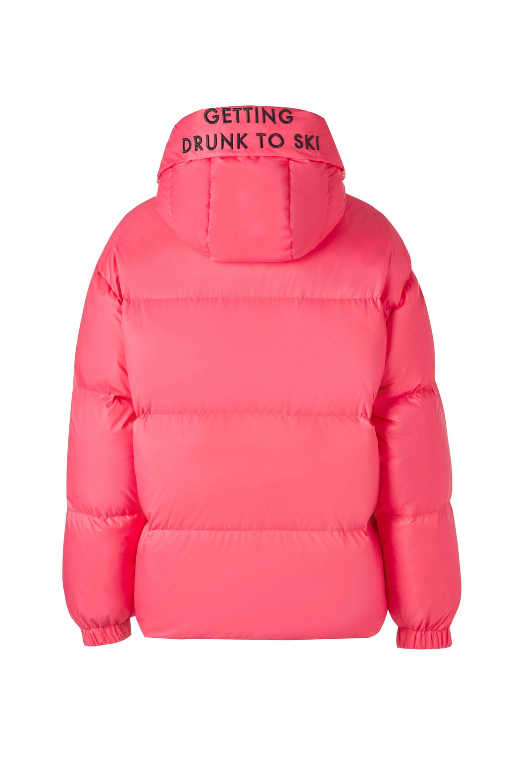 Rose Puffer Ski Jacket with Hood