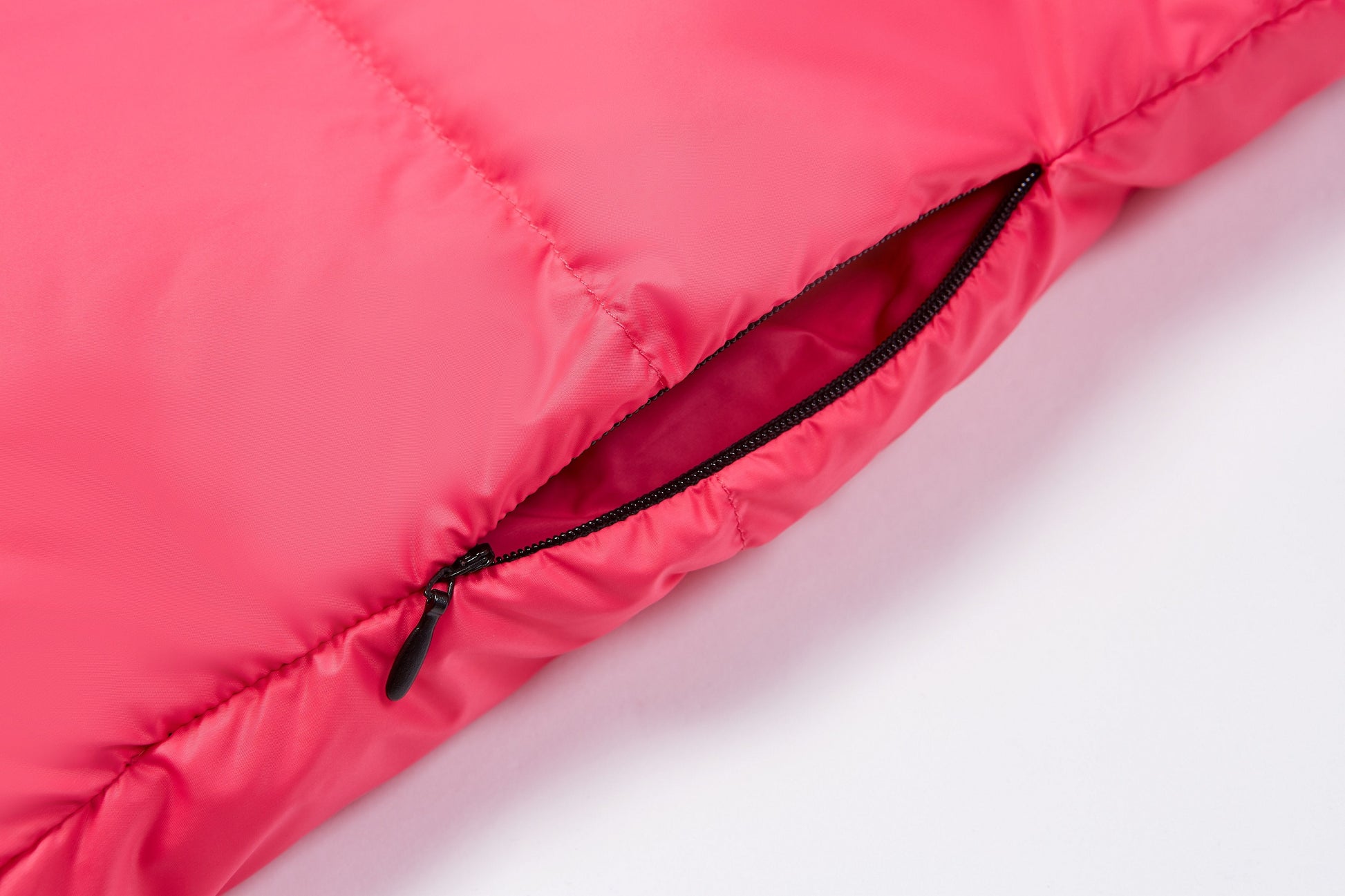 Rose Puffer Ski Jacket with Hood