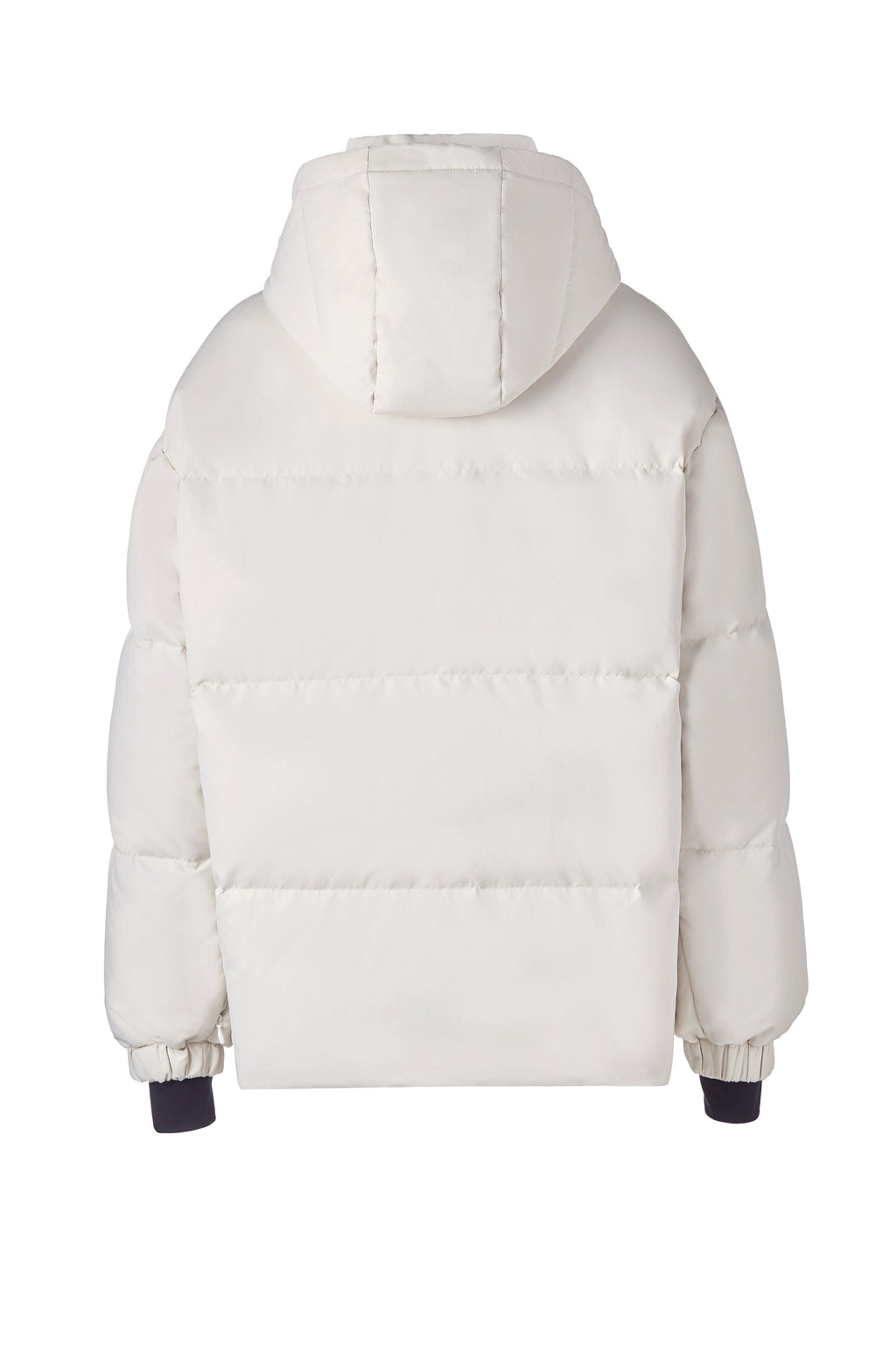 White Zip Up Puffer Ski Jacket