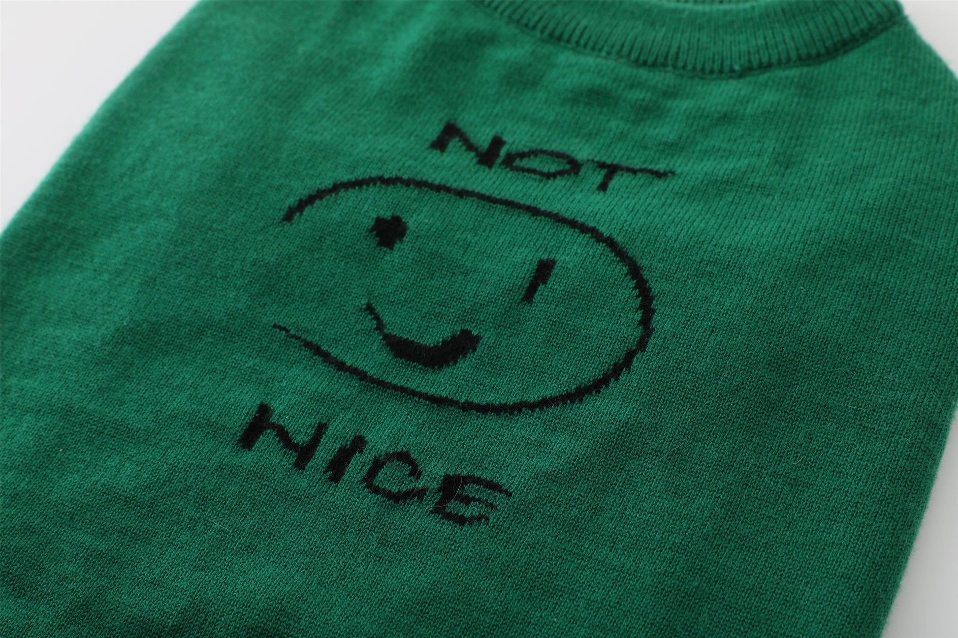 Smile Jumper in Emerald Green and Olive