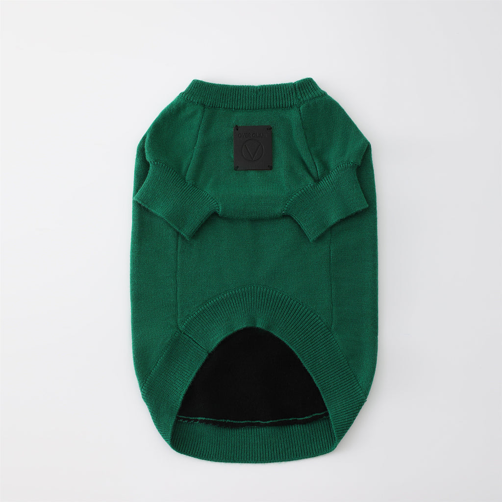 Smile Jumper in Emerald Green and Olive