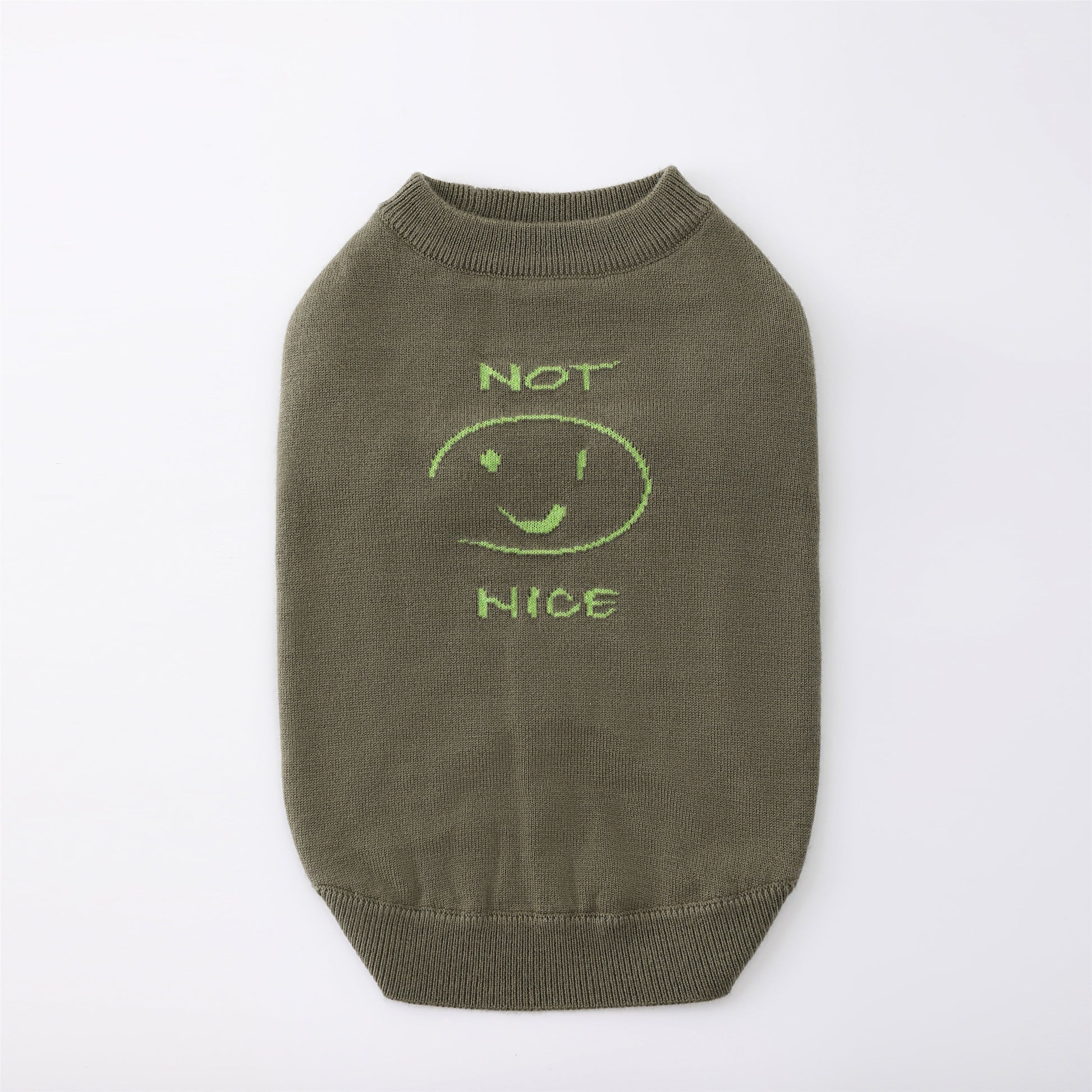 Smile Jumper in Emerald Green and Olive