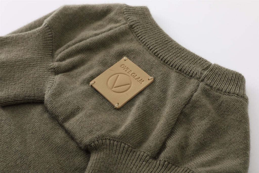 Smile Jumper in Emerald Green and Olive