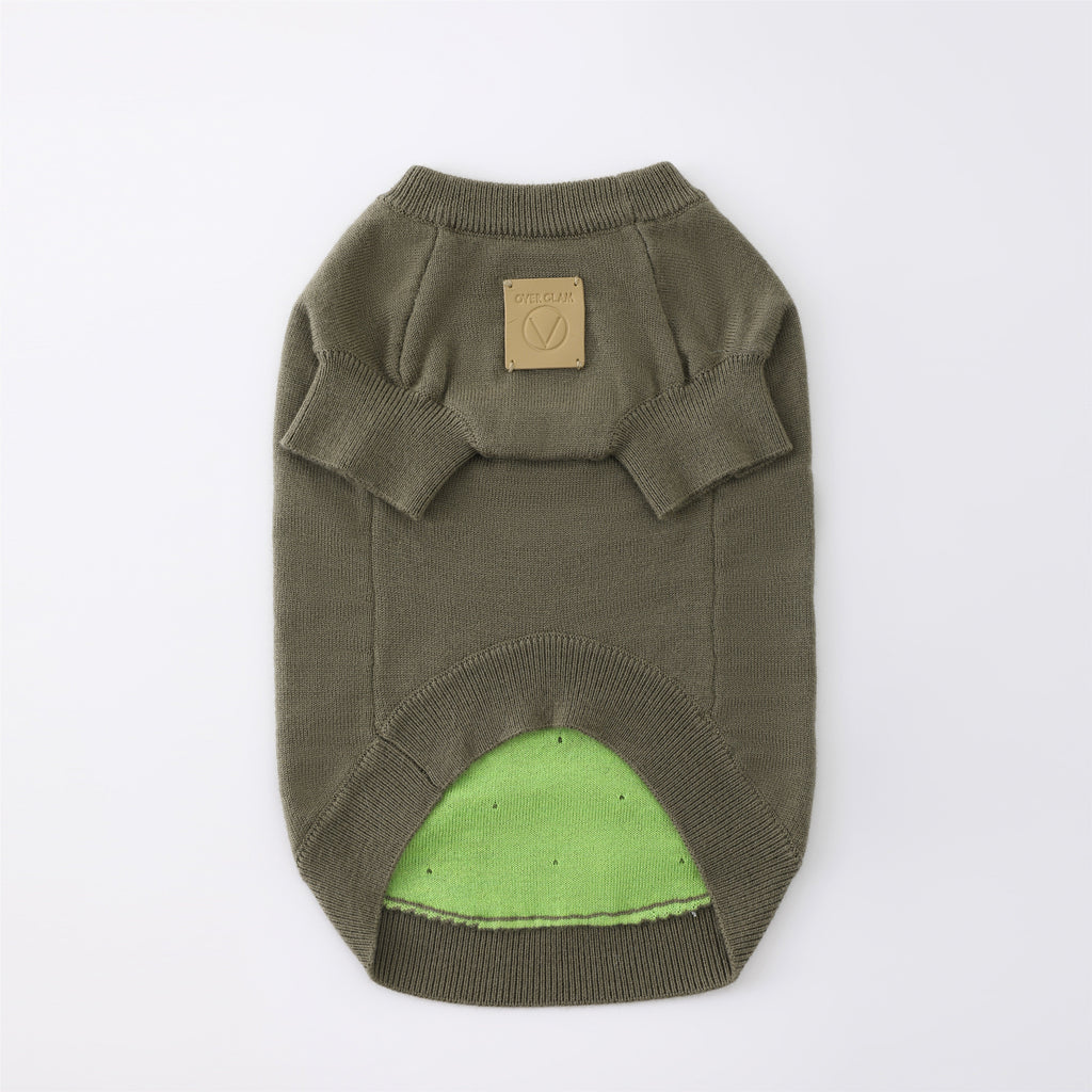 Smile Jumper in Emerald Green and Olive