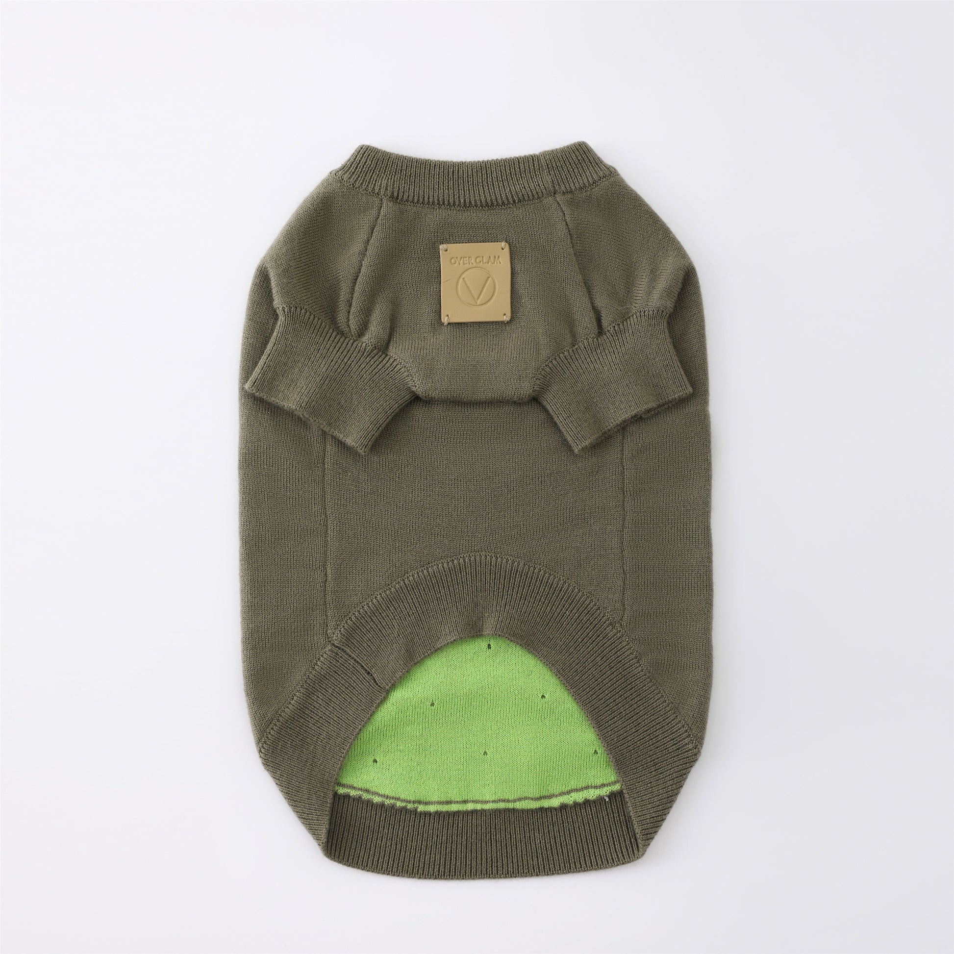 Smile Jumper in Emerald Green and Olive