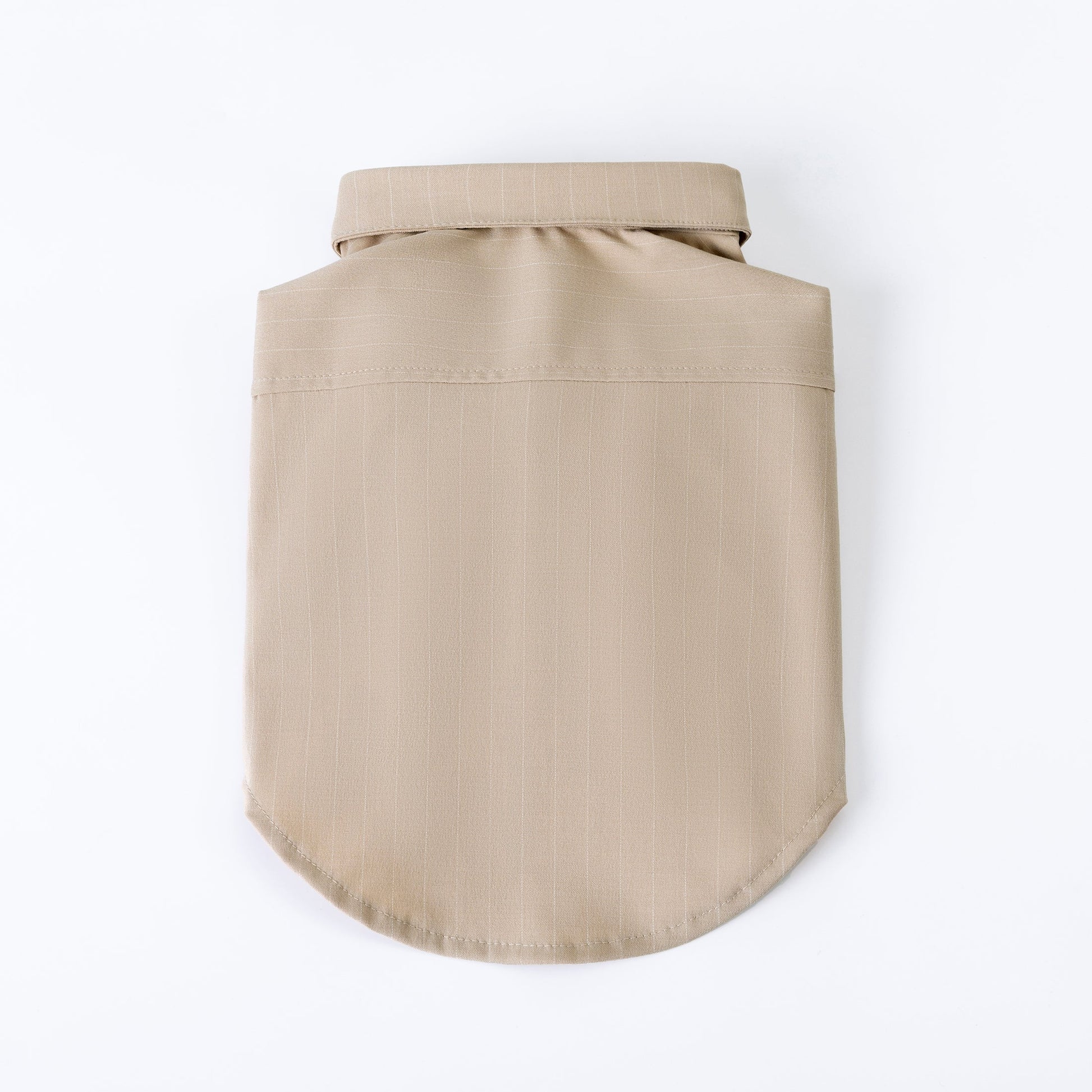 Striped Shirt in Apricot with Black Buttons