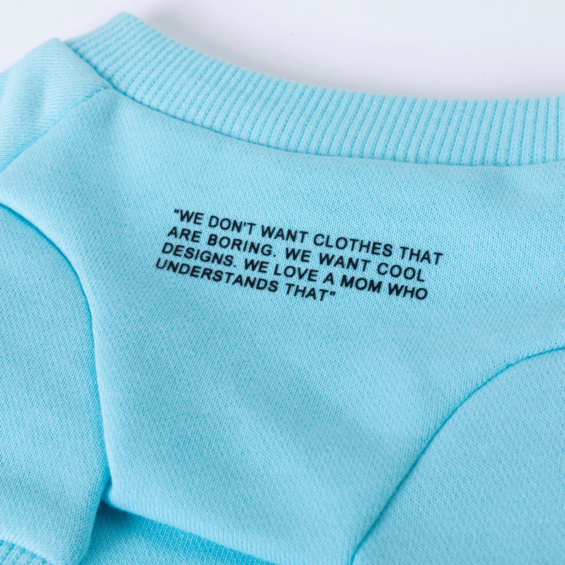 Colourful Wool Blend Sweatshirt with Slogan