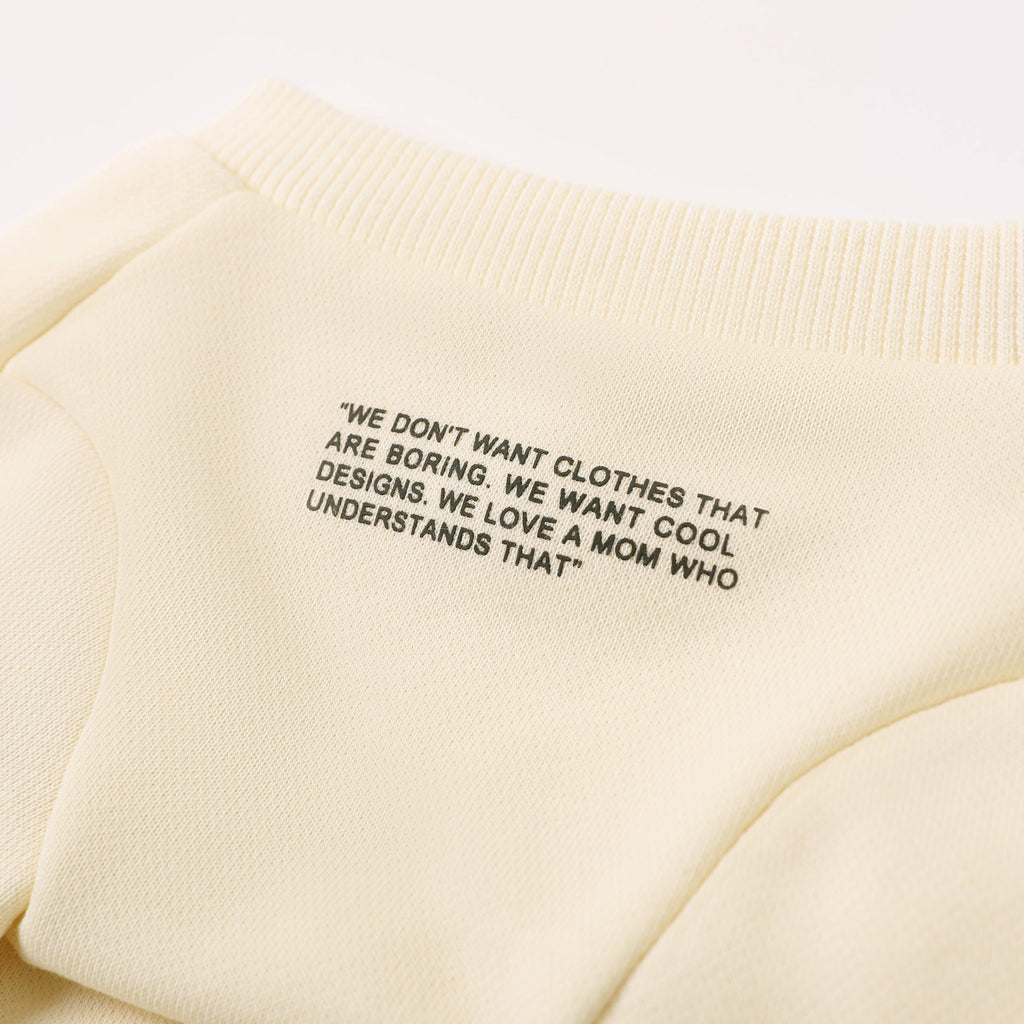 Colourful Wool Blend Sweatshirt with Slogan