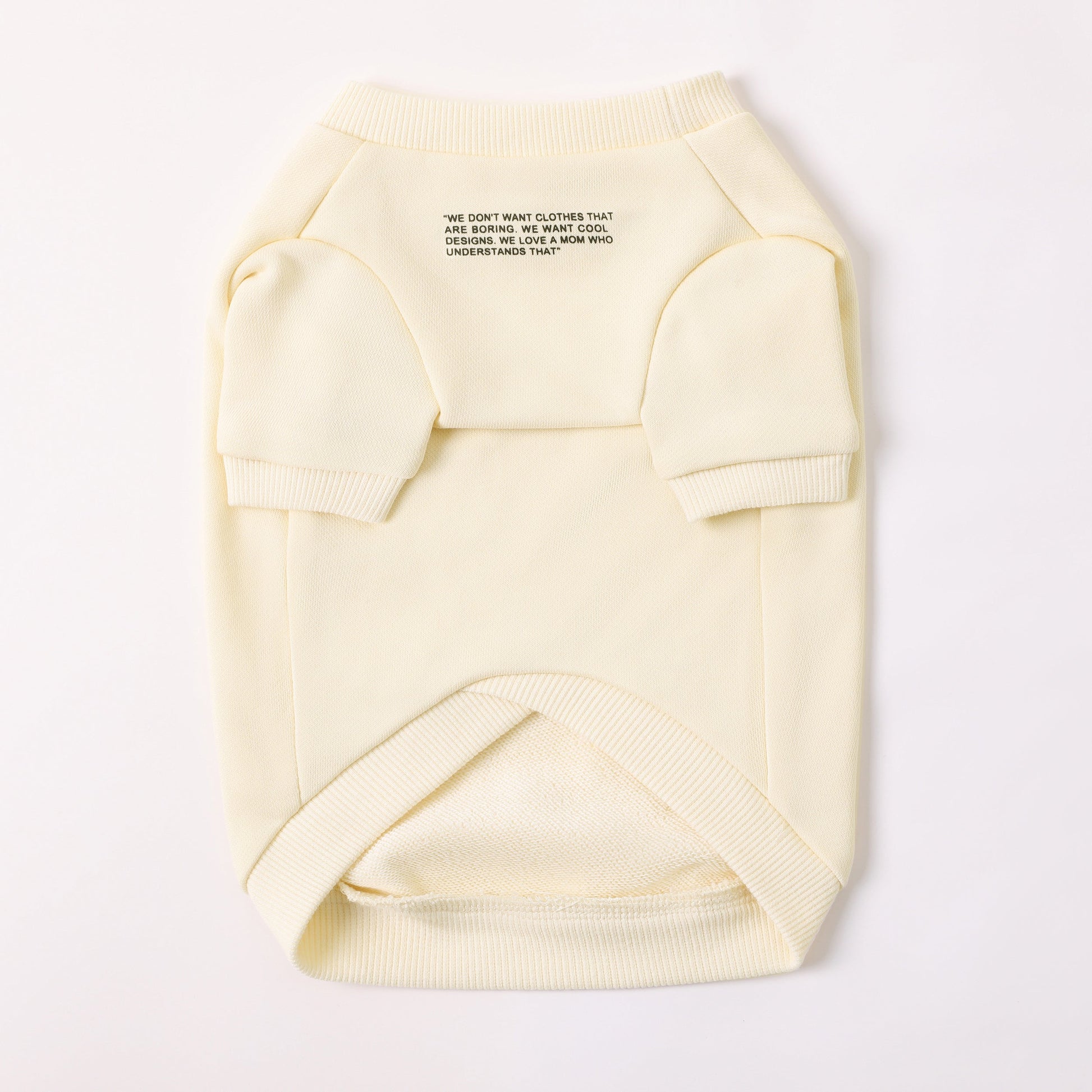 Colourful Wool Blend Sweatshirt with Slogan